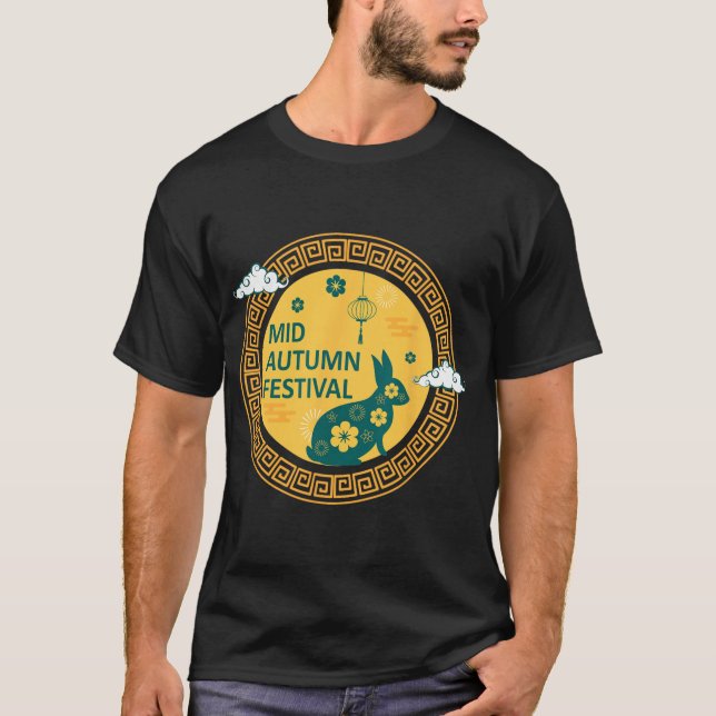 Funny Rabbits Mooncake Chinese New Year Mid Autumn T-Shirt (Vorderseite)
