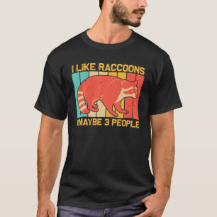 Funny Raccoon Design Männer Frauen Kinder Raccoon  T-Shirt