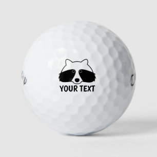 Funny Raccoon Logo Custom Golf Ball Geschenk Set