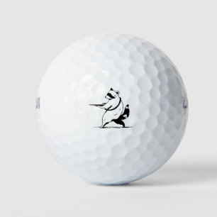 Funny Raccoon Shooter Golfball