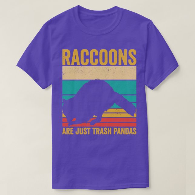 Funny Raccoon sind nur Müll Pandas Retro T-Shirt (Design vorne)