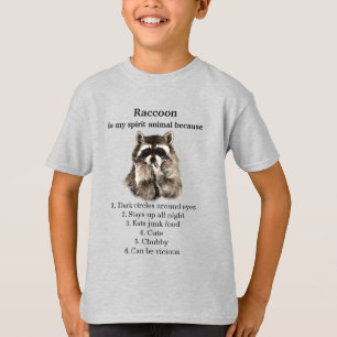 Funny Raccoon Spirit Animal Spaß T-Shirt