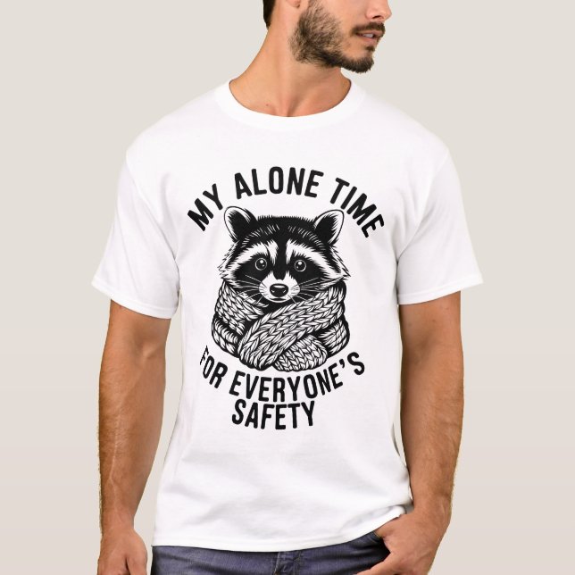 Funny Raccoon T-Shirt Design - t-shirt raccoon (Devant)