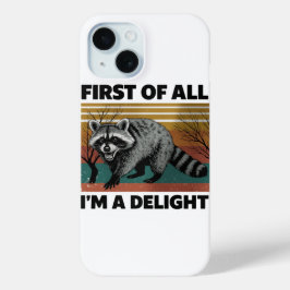 Funny Raccoon Zitat - Zunächst einmal bin ich ein  Case-Mate iPhone Hülle