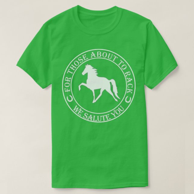 Funny Racking Horst T Tennessee Wanderpferd T-Shirt (Design vorne)