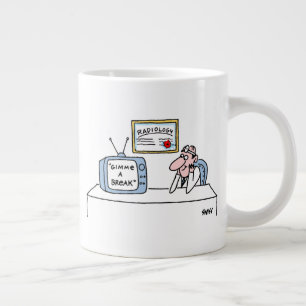 Funny Radiologe Cartoon Xray Technischer Spaß Jumbo-Tasse