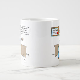 Funny Radiologist Singing Karaoke Song Cartoon Jumbo-Tasse