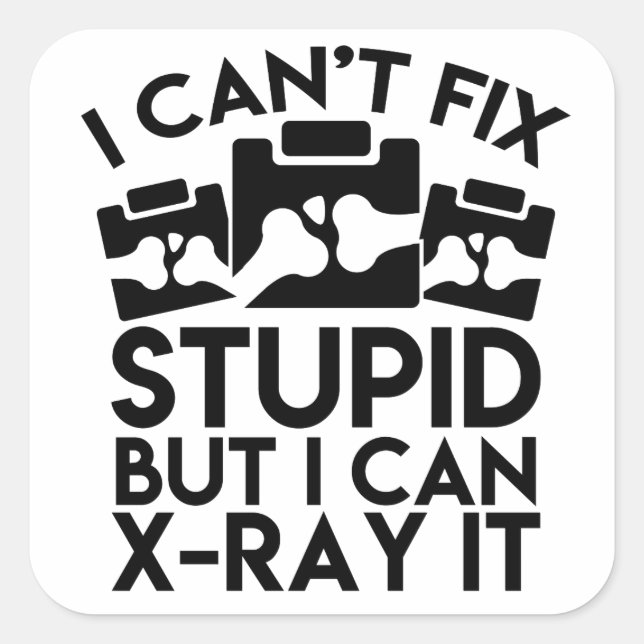 Funny Radiology Sticker (Vorderseite)