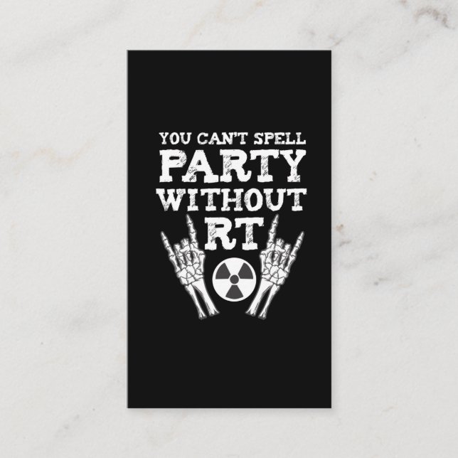 Funny Radiology Xray Party Krass Tech Radiologe Visitenkarte (Vorderseite)
