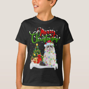 Funny Ragdoll Cat Lover Xmas Lighting Ragdoll Cat T-Shirt