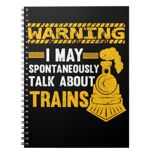 Funny Railfan Zitat Trainspotter Bahn Lover Bahn Notizblock (Vorderseite)