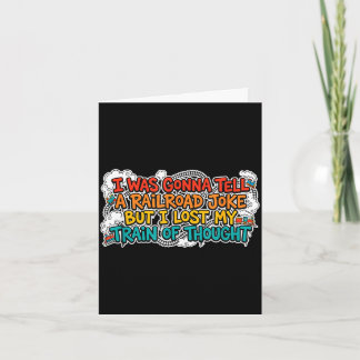 Funny railroad and train joke costume for boys and karte