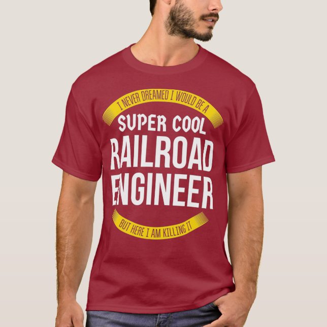 Funny Railway Engineer Tshirts - Geschenk (Vorderseite)