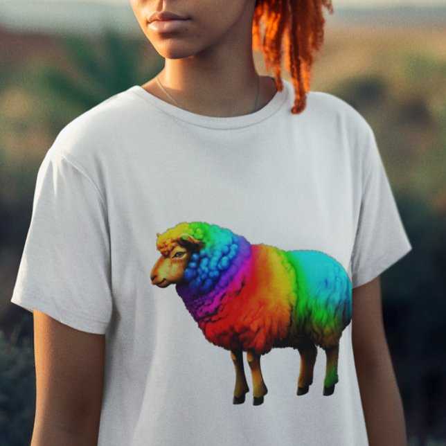 Funny Rainbow Sheep T-Shirt (Von Creator hochgeladen)