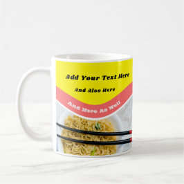 Funny Ramen Noodles Packet Custom Message Kaffeetasse