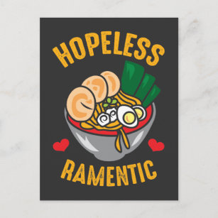 Funny Ramen Noodles Pub Romantic Lover Postkarte