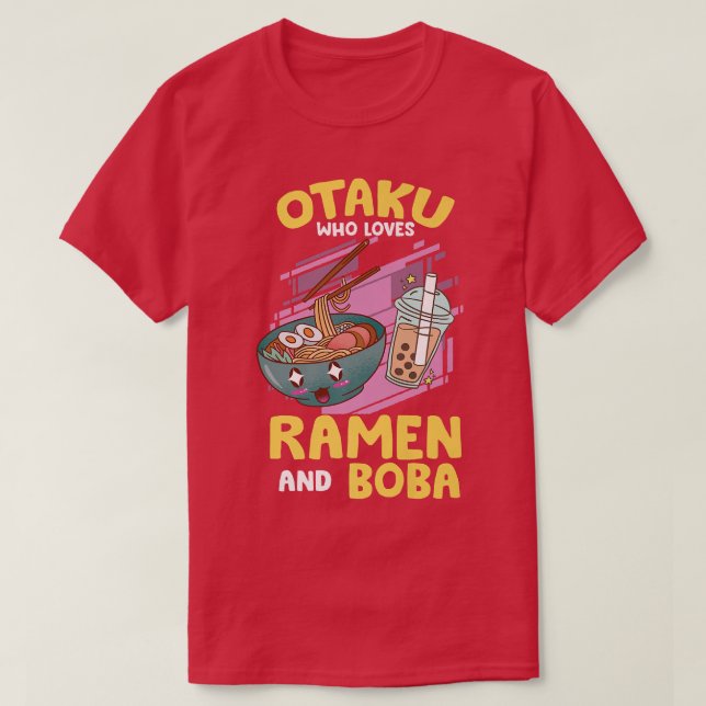 Funny Ramen und Boba Lover - Kawaii Bubble Tee Ram (Design vorne)