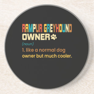 Funny Rampur Greyhound Vintage Retro Dog Mom Dad G Getränkeuntersetzer