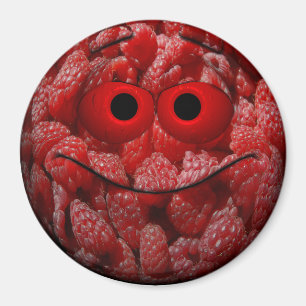 Funny Raspberry Emoticon Magnet