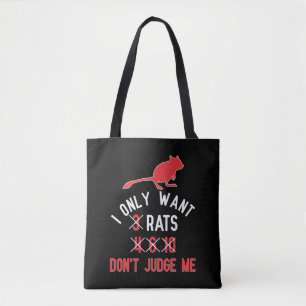 Funny Rat Pun für Rattenliebhaber Rodent Mouse Tasche