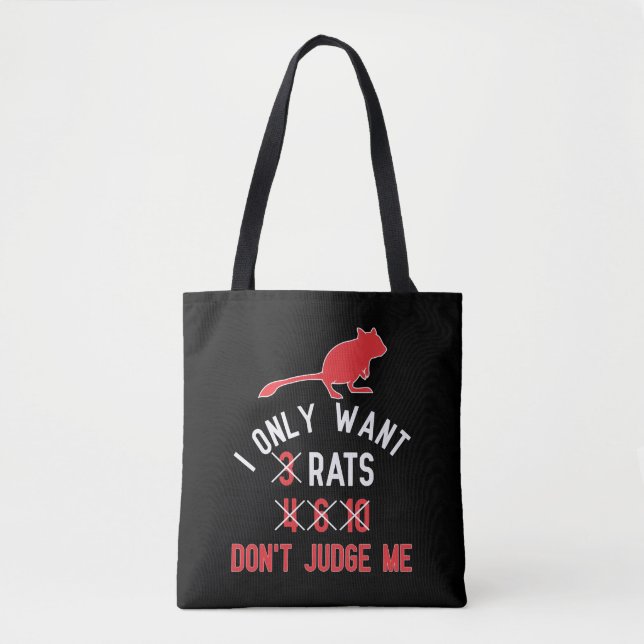 Funny Rat Pun für Rattenliebhaber Rodent Mouse Tasche (Vorderseite)