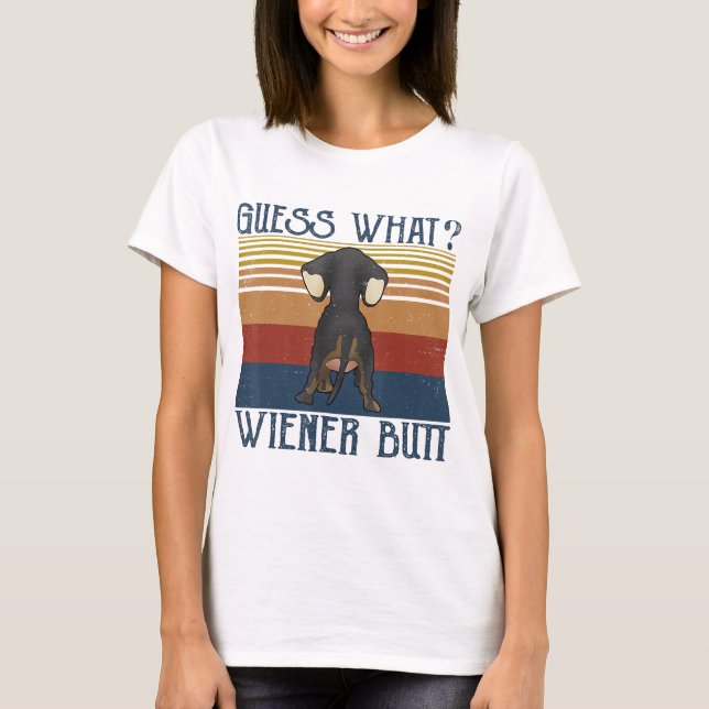 Funny Ratess Was Dackel Hintern Geschenk Dackel Li T-Shirt (Vorderseite)