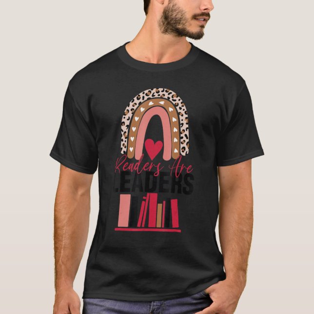 Funny Readers Leader lesen Lehrerschule Cool T-Shirt (Vorderseite)