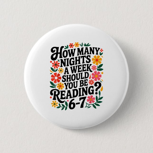 Funny Reading 6 7 Six Seven Meme Englieacher Book  Button (Vorderseite)