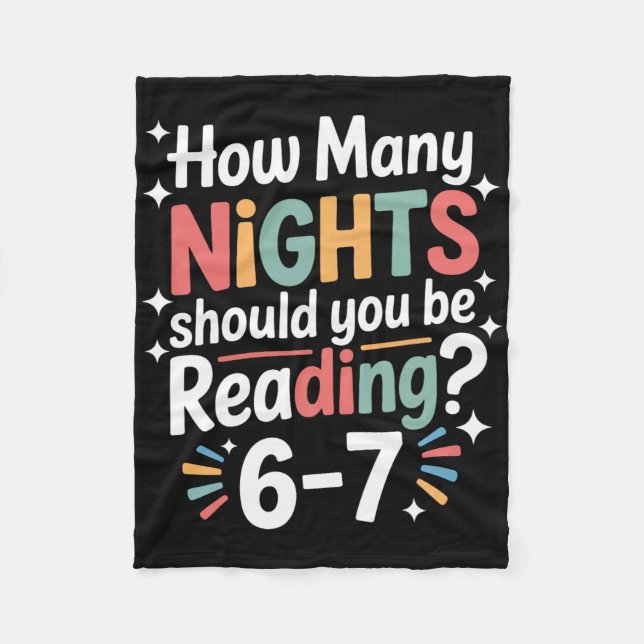 Funny Reading 6 7 Six Seven Meme English Teacher B Fleecedecke (Vorderseite)