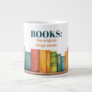 Funny Reading Book Lover Jumbo-Tasse