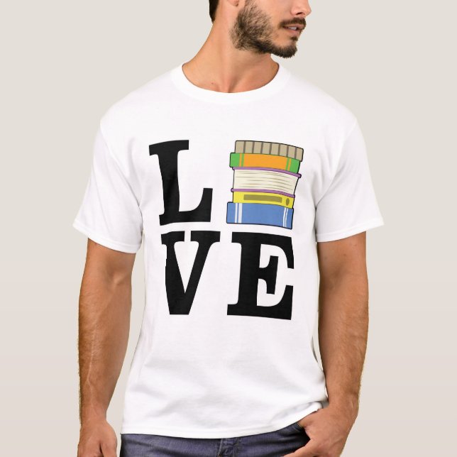 Funny Reading Design T-Shirt (Vorderseite)