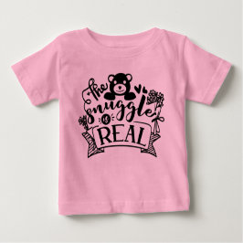Funny real Schnurrbart Wortart Baby T-shirt