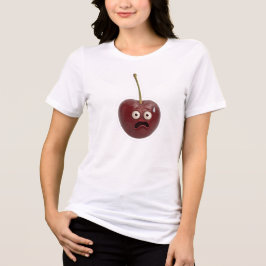 Funny Realistic Stressed Cherry Tri-Blend Shirt