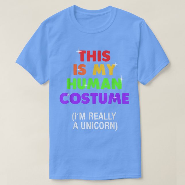Funny Really A Unicorn Halloween Kostüm 2815 T-Shirt (Design vorne)