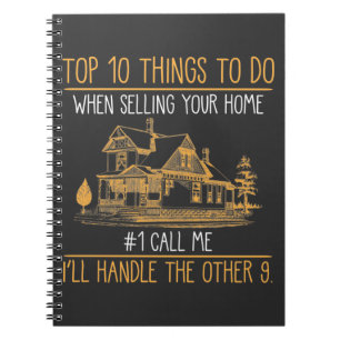 Funny Realtors House Seller Real Anwesen Agent Notizblock