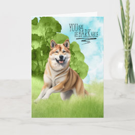 Funny reBARKable Akita Dog Glückwunsch Karte