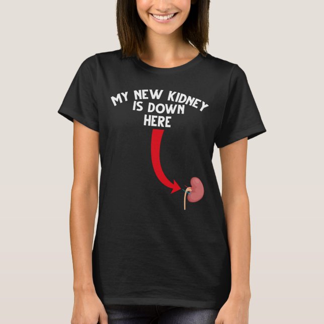 Funny Recipient Niere Transplantat T-Shirt (Vorderseite)