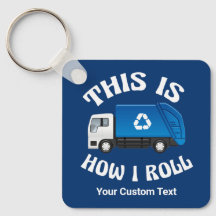 Funny Recycelnd LKW-Fahrer So Roll ich