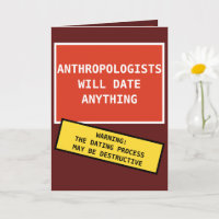 Funny Red Anthropologen werden auf alles kommen