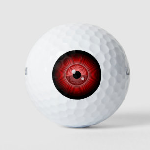 Funny Red Black Evil Devil Eye Magic Art Golfball