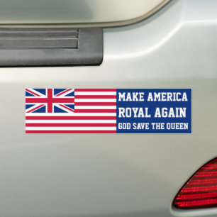 Funny Red Blue Make America Royal wieder Graphic Autoaufkleber