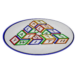 Funny Red Blue Yellow Green Kid Toy Blocks Schneidebrett