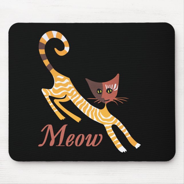 Funny Red Cat Mousepad (Vorne)
