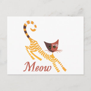 Funny Red Cat Postkarte