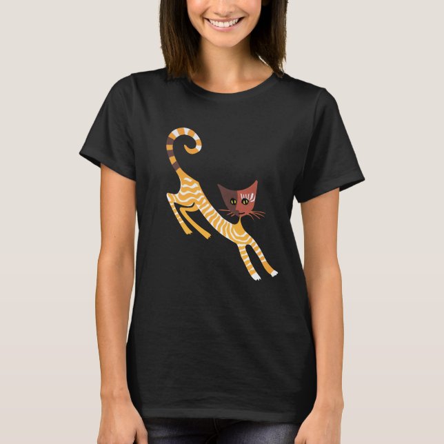 Funny Red Cat T-Shirt (Vorderseite)