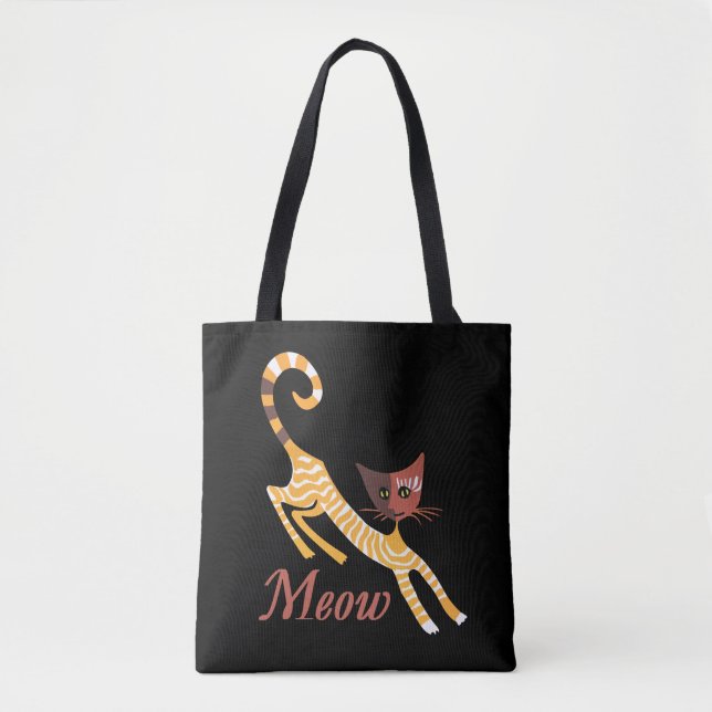 Funny Red Cat Tasche (Vorderseite)