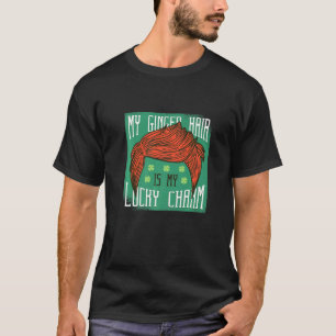 Funny Red Hair Friseur Friseur Farbe Lucky Kleebla T-Shirt