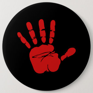 Funny Red Hand Button
