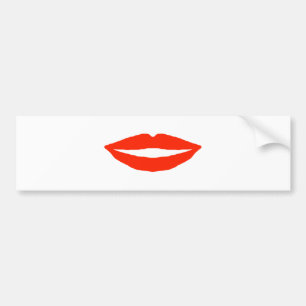 Funny Red Lips Autoaufkleber