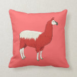 Funny Red Llama Kissen<br><div class="desc">Funny Red Llama</div>
